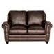 Brookstone Chocolate Leather Living Room Set with Nailhead Trim