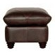 Brookstone Chocolate Leather Living Room Set with Nailhead Trim