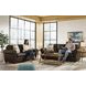 Brookstone Chocolate 61" Leather Loveseat with Nailhead Trim