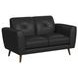 Symphony Black 65" Loveseat