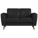 Symphony Black 65" Loveseat