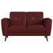 Symphony Red 65" Loveseat