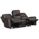 Easton Steamboat Brown Leather Zero Gravity Power Reclining Living Room Set with USB Charging