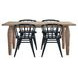 Spader Brown and Black 5 Piece Dining Set