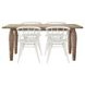 Spader Brown and White 5 Piece Dining Set
