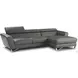 Sparta Mini Grey Italian Leather RAF Sectional