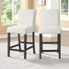 High Line White Upholstered Counter Height Chair Set of 2
