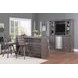 Spring Haven Gray and Brown 5 Shelves Back Bar and Hutch