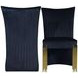 Empire Black Upholstered Dining Chair Set of 2