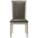Lumina Silver Upholstered Dining Chair Set Of 2