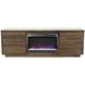 Stardust Bourbon 73" TV Stand with Fireplace