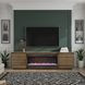 Stardust Bourbon 89" TV Stand with Fireplace
