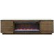 Stardust Bourbon 89" TV Stand with Fireplace