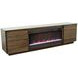 Stardust Bourbon 89" TV Stand with Fireplace