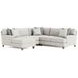 Mila Beige 4 Piece Modular Sectional with Pillows