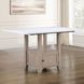 Taylor Beige and White 60" Rectangular Marble Top Counter Height Table