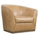 Fairfax Light Brown Upholstered Swivel Chair