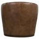 Fairfax Dark Brown Upholstered Swivel Chair