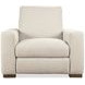 Optimus Beige Performance Fabric Power Recliner with USB Charging