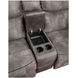 Nashville Gray 78" Manual Glider Reclining Console Loveseat