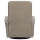 Gemini Snazzy Taupe Manual Swivel Glider Recliner
