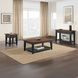 Joplin Black and Brown Rectangular Sofa Table