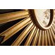 Starlata Gold Leaf Sunburst Round Wall Mirror