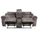 Nashville Gray 78" Manual Glider Reclining Console Loveseat