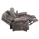 Nashville Gray 78" Manual Glider Reclining Console Loveseat