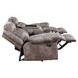 Nashville Gray 88" Manual Reclining Sofa with Drop-Down Console and USB Charging