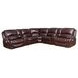 Denver Brown 6 Piece Modular Power Reclining Sectional with USB Charging