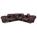 Denver Brown 6 Piece Modular Power Reclining Sectional with USB Charging