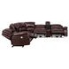 Denver Brown 6 Piece Modular Power Reclining Sectional with USB Charging