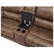 Lehi Brown Modular Manual Reclining Sectional with USB Charging