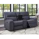 Lovell Gray 65" Power Reclining Console Loveseat with USB Charging