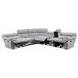 Park City Gray 6 Piece Modular Power Reclining Sectional with USB Charging