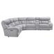 Park City Gray 6 Piece Modular Power Reclining Sectional with USB Charging