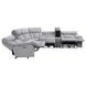 Park City Gray 6 Piece Modular Power Reclining Sectional with USB Charging