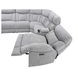 Park City Gray 6 Piece Modular Power Reclining Sectional with USB Charging