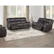Alexandria Chocolate 91" Power Reclining Sofa