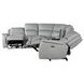 Alexandria Stone 6 Piece Modular Dual Power Reclining Sectional with USB Charging