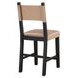Aubrey Black and Beige Counter Height Chair Set of 2