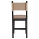 Aubrey Black and Beige Counter Height Chair Set of 2
