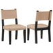 Aubrey Black Strap Back Side Chair Set of 2