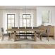 Aubrey Brown 96" Extendable Rectangular Dining Table