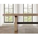 Aubrey Brown 96" Extendable Rectangular Dining Table