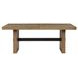 Aubrey Brown 96" Extendable Rectangular Dining Table