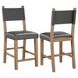 Aubrey Brown and Gray Counter Height Chair Set of 2