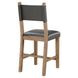 Aubrey Brown and Gray Counter Height Chair Set of 2