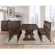 Auburn Brown 126" Extendable Rectangular Dining Table